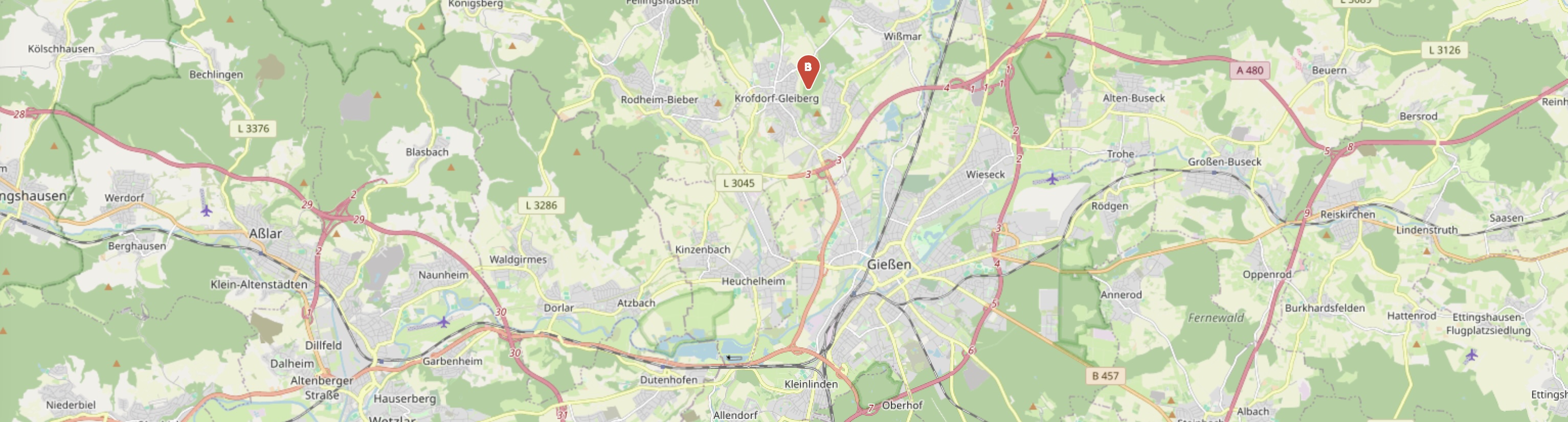 Karte zu unserem Hundeplatz
